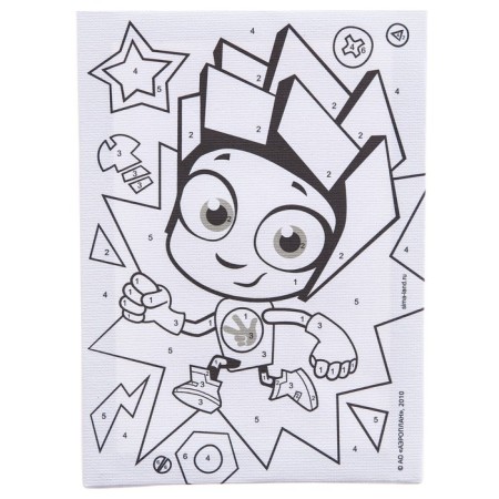 Picture on numbers for children "Noler" 21x15 cm, fixtures-1