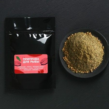 Set of spices "Gourmet set", for fish, chicken and meat, 150 g (3 pcs. X 50 g).-6