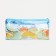 Cosmetic bag-penete on zipper, PVC, blue color