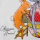 The towel of the “Easter eggs” is 35x60 cm, 100% cotton, waffle