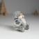 Polystone souvenir "Gnome in a gray long cap with a white beard" MIX 8.5x7x7.2 cm