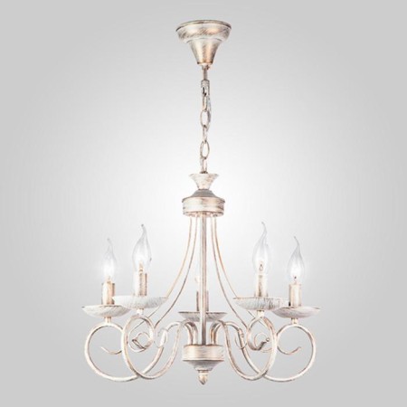 Provence chandelier, 5x40W E14, white color