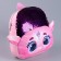Baby backpack with sequins "Pink Dragon", p. 23 × 28 cm