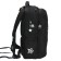 School backpack, 39 x 26 x 17 cm, Grizzly, "starfall", ergonomic back, black