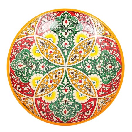 Largan Rishtan ceramics "Patterns", 42 cm, orange-1
