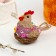 Easter decor "Chicken with chicken" 9 × 9 × 9 cm