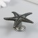 Handle for the casket metal "Sea star" aged silver 5.3x5.3x2.3 cm