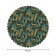 Tables on the table "Leopards in the tropical jungle", round, Saten, d = 150 cm