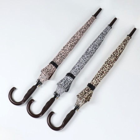 Umbrella - a semiautomatic “leopard” cane, Eponge, 10 spokes, r = 50 cm, color mix-3
