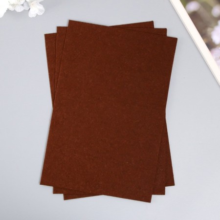A set of hard felt "Astra" (3 pcs) dark brown, 1 mm, 160 g, 20x30 cm-1