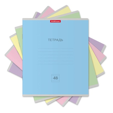 Notebook of 48 sheets in the Erichkrause "Classic", cover coated cardboard, OFSET block 100% whiteness, mix