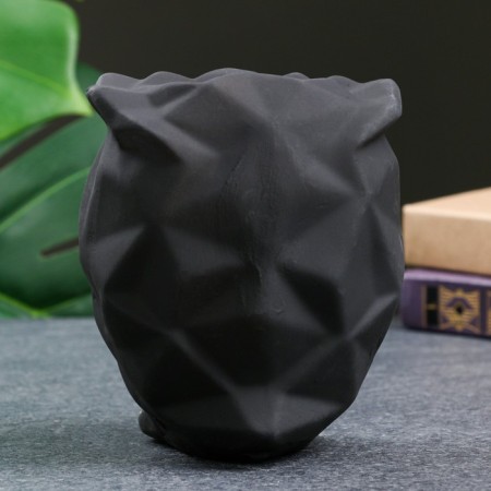 Figure "Owl Origami" Black, 14cm-2