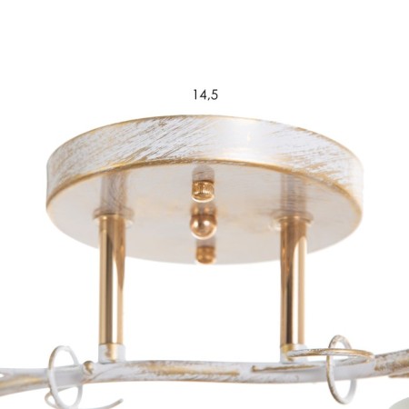 Aryan chandelier 2x60W E27 white 14.5x37x23cm-4