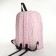 School backpack on lightning from textiles, 3 pockets, pink color