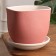 Flower pot "Square relief" Pink relief 6 l