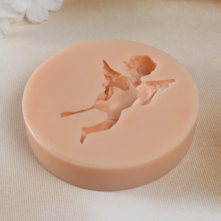 Mold Silicon "Angel with a violin" 7.3x4.5x2.1 cm-2
