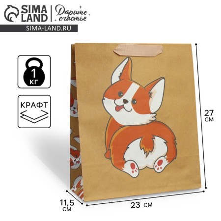 Package Gift Craft Vertical, Packaging, "Pyosik", Ml 23 x 27 x 11.5 cm-1