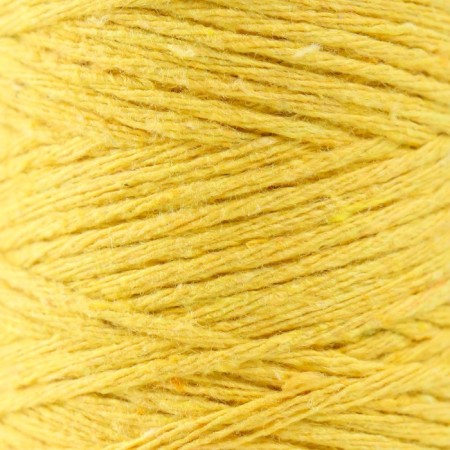 Knitting cord 100% cotton, width 1mm 100m 80g "yellow" 10x4.2x4.2 cm-2