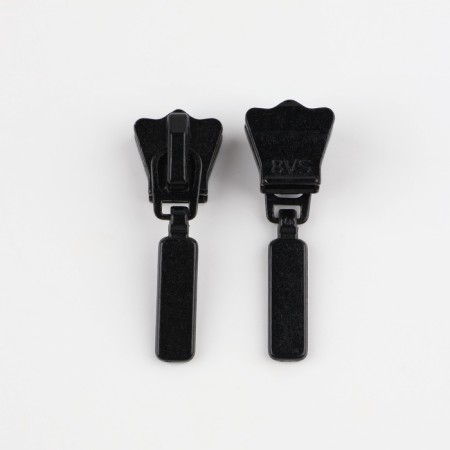 Automatic lock for lightning "Tractor", No. 8, 10 pcs, black color-1