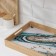 Tray with handles of the valve "Cote d'Azur", 41 × 30 × 5 cm, bamboo