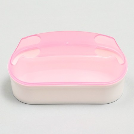 Tuannel toilet with a spatula for rodents "Pigzon", 14.5 x 7 x 7 cm, pink-1