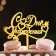 Topper "Happy Birthday", italics, gold, give beautifully