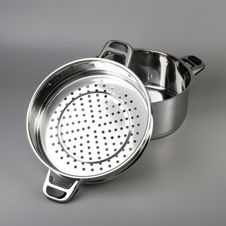 Altyn pattern, d = 26 cm, 3 sections, with a heat distribution layer, glass cover, induction-2