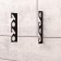 Holder for safe storage of fishing rods, wall-flowing, black