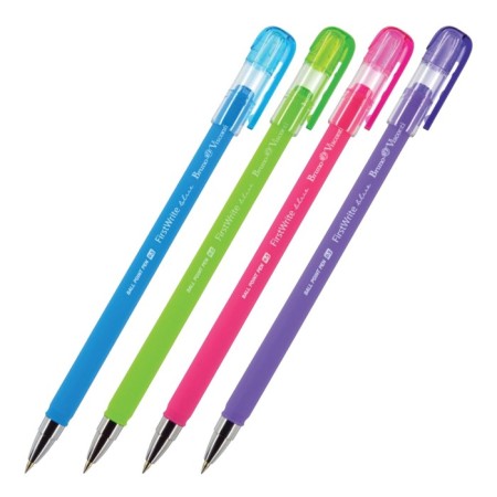Ballpoint handle FIRSTWRITE SPECIAL, 0.5 mm, blue ink, matte case Silk Touch, mix-3