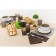 Mug ceramic shade "Dyma", 360 ml, brown color