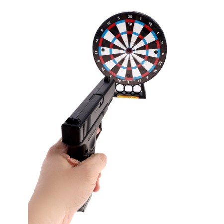 Electronic shooting range "Combat Mission", light and sound effects, works from batteries-8