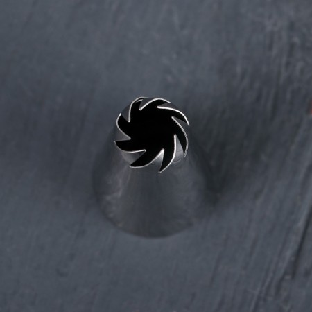 Confectionery nozzle "Closed rose", d = 2.3 cm, exit 0.9 cm, stainless steel-2