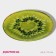 Glass Soldier Oval Dula "Romantic Kiwi", 24.5 × 15 cm, green color