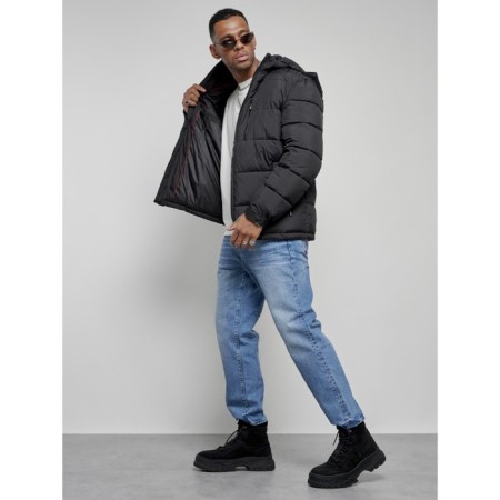 Sports male winter, size 56, black color-16