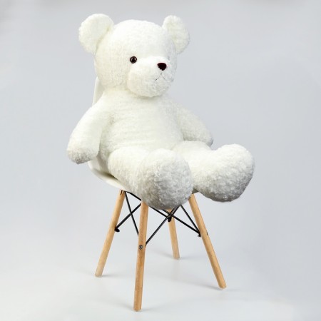 Soft toy "Bear, white color, 100 cm-3