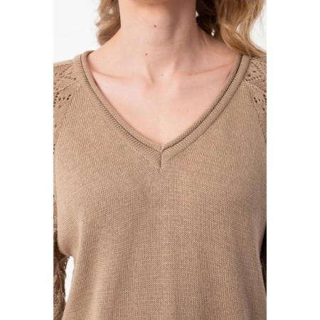 Female jumper, size 44, beige color-5