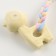 Premium Chewing Piramium toy "lamb", 9.4 x 6.4 x 3.2 cm, yellow