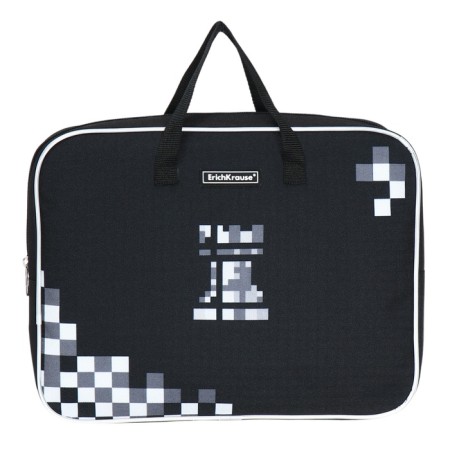 Folder with A4+handles, 360 x 290 x 70 mm, textile, Erichkrause Chess Player 60247