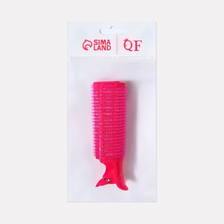 Bigudi for a bang, with a clamp, d = 3.5 cm, 11 cm, pink color-4