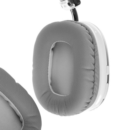 Wireless headphones RX-8 are full-sized, microphone, BT5.3, AUX, 400 Mach, silver-6