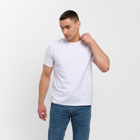 Men's T-shirt Minaku Regular Fit: White color, rr 50-3