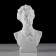 Gypsum figure famous people: Block Bust, 12.5 x 7.5 x 19 cm
