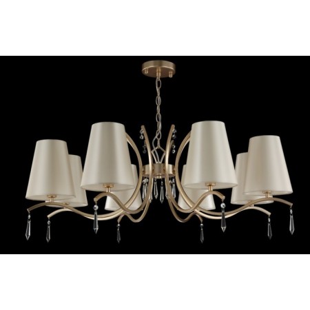 Crystal Lux, Renata 3591/308, E14, 8x60 W, 40x95x95 cm, Golden color-2
