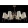 Crystal Lux, Renata 3591/308, E14, 8x60 W, 40x95x95 cm, Golden color