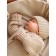 Knitted Knot Killed with Pure Love Tot hat, height 74 cm, beige color