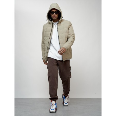 Male spring jacket, size 50, beige color-11