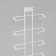 Backs for glasses 9 cells, 15.8 × 2.9 × 67 cm, white color