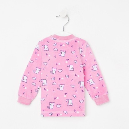 Nursery blouse, dark pink color, height 62 cm-2