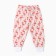 Kit (blouse, pants), peach/flamingos color, height 68 cm