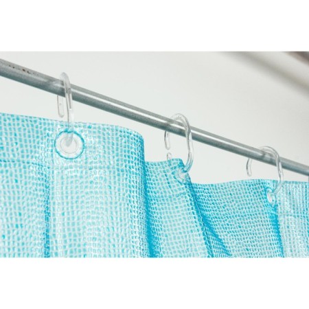 The bathroom curtains Meiwa PebBues, 182 x 182 cm, blue color-3
